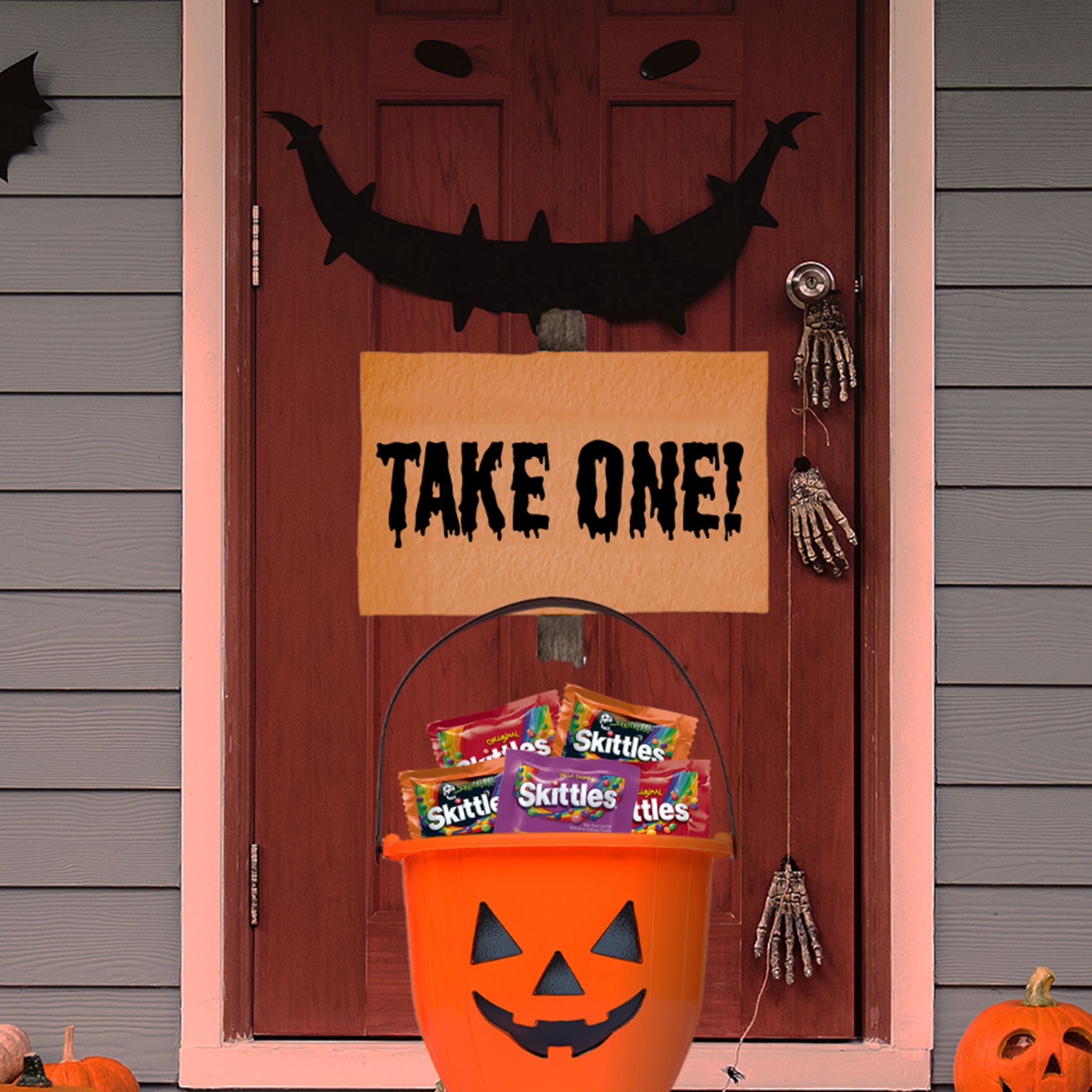 Skittles Fun Size Chewy Halloween Candy Variety Pack - 50 Ct Bulk Bag