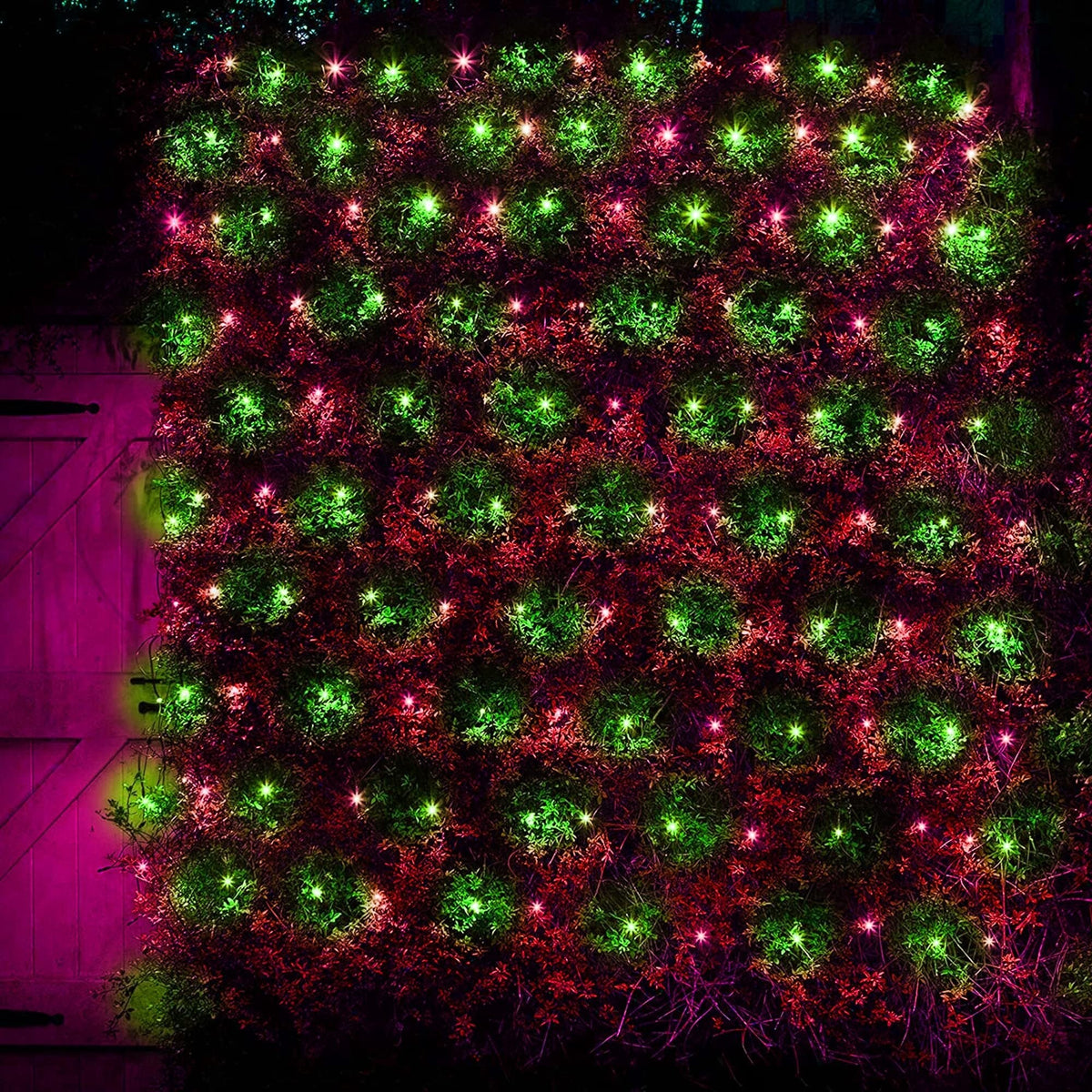 Dazzle Bright Christmas Net Lights, 360 LED 12FT x 5 FT Transparent Wire Waterproof Connectable String Lights with 8 Modes Christmas Outdoor Lights for Bushes Garden Party Holiday Decoration (Green)