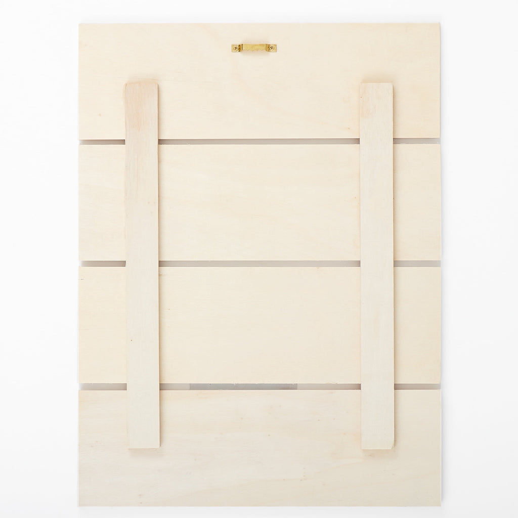 Plaid Unfinished Rectangle Wood Pallet Plaque, 15.9 in x 11.9 in