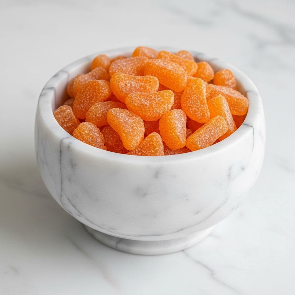 SweetGourmet Orange Fruit Slices, Sugar Coated Jelly Candy, 1-Pound Bulk Bag, Naturally Flavored, Gluten-Free