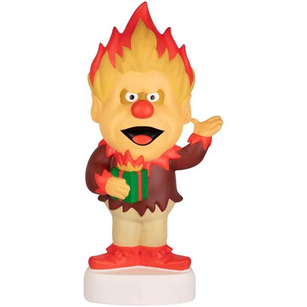 11.8" Heat and Snow Miser Light Up Figure Ornaments, Christmas Tabletop Decor LED Light, Light-Up Desktop Figurine for Home Room Christmas Decorations