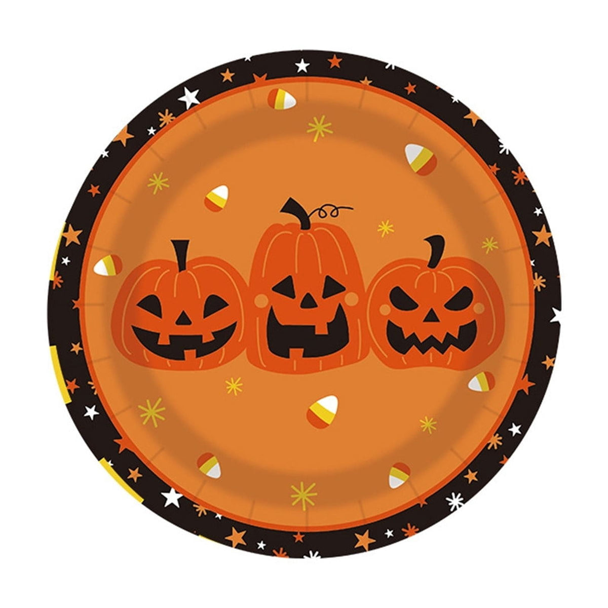 Halloween Party Supplies Set For 24 Guests, Pumpkin Plates, Cups, Napkins, Cutlery, Disposable Tableware Kit For Kids & Adults Halloween Decorations Pumpkin G