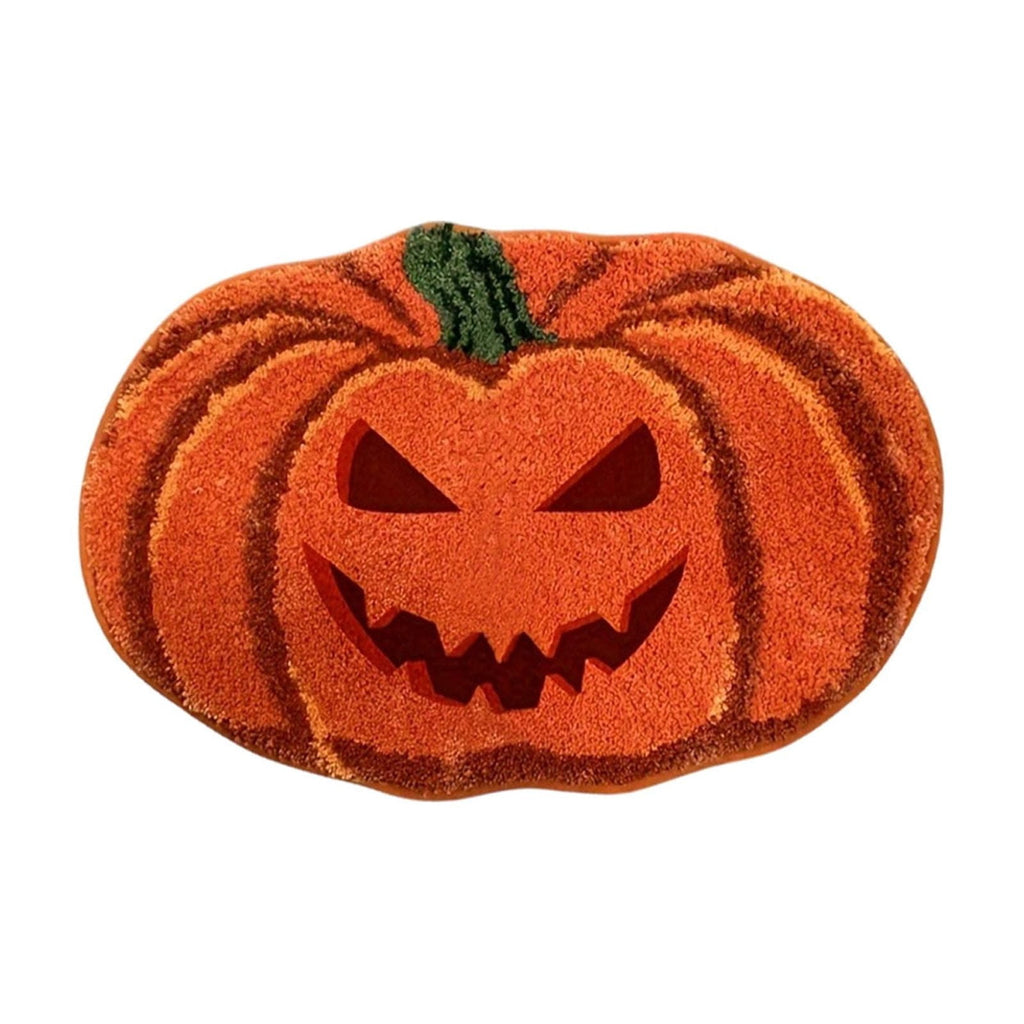 Xuniizn Halloween Mat, 16X24" Velvet Halloween Door Mat for Outside Entrance, Spooky Halloween Rug for Outdoor & Indoor, Non Slip Washable Halloween Doormat, Halloween Bathroom Decor