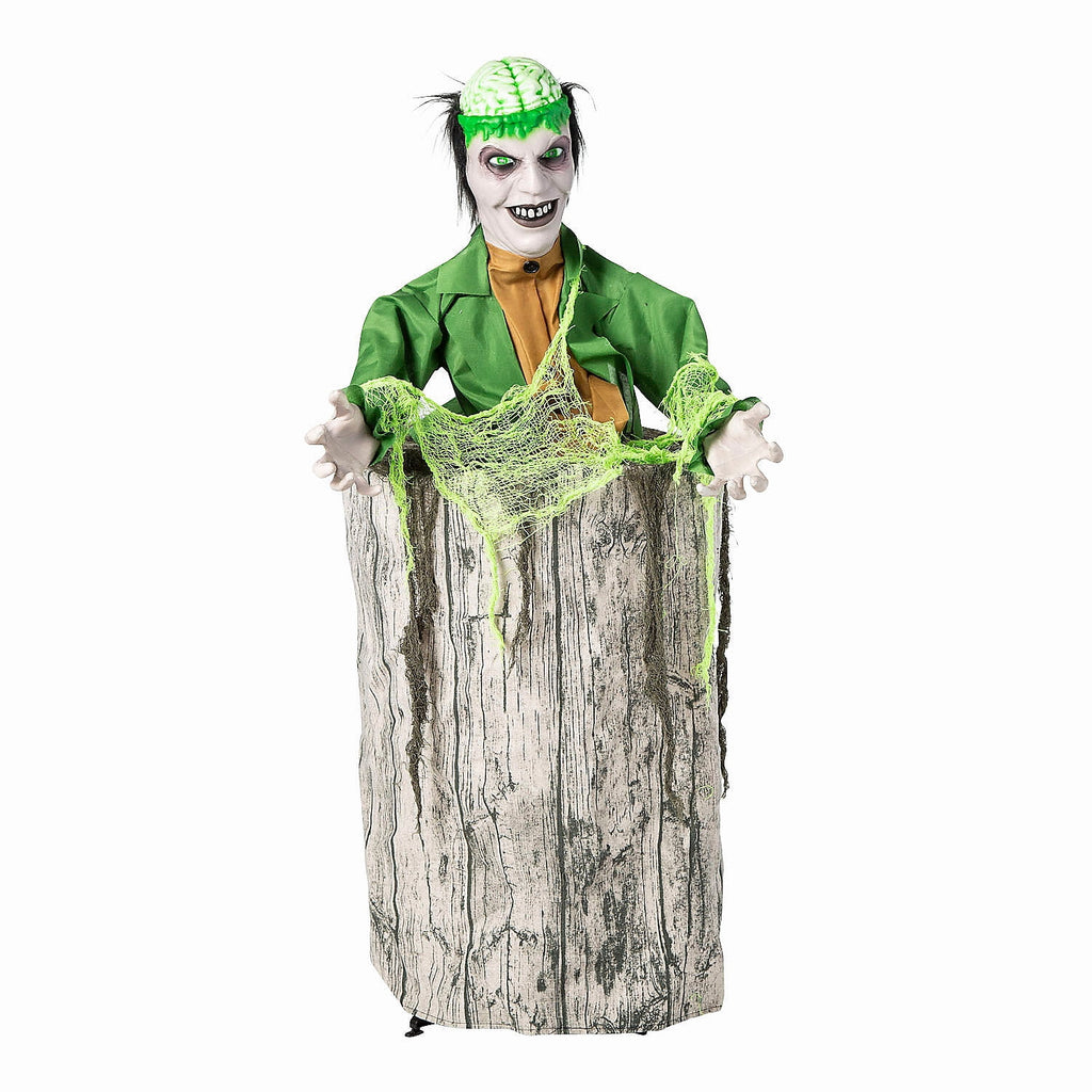 Fun Express 3 ft. Lifesize Creepy Man Jumping from Tree Animated Prop