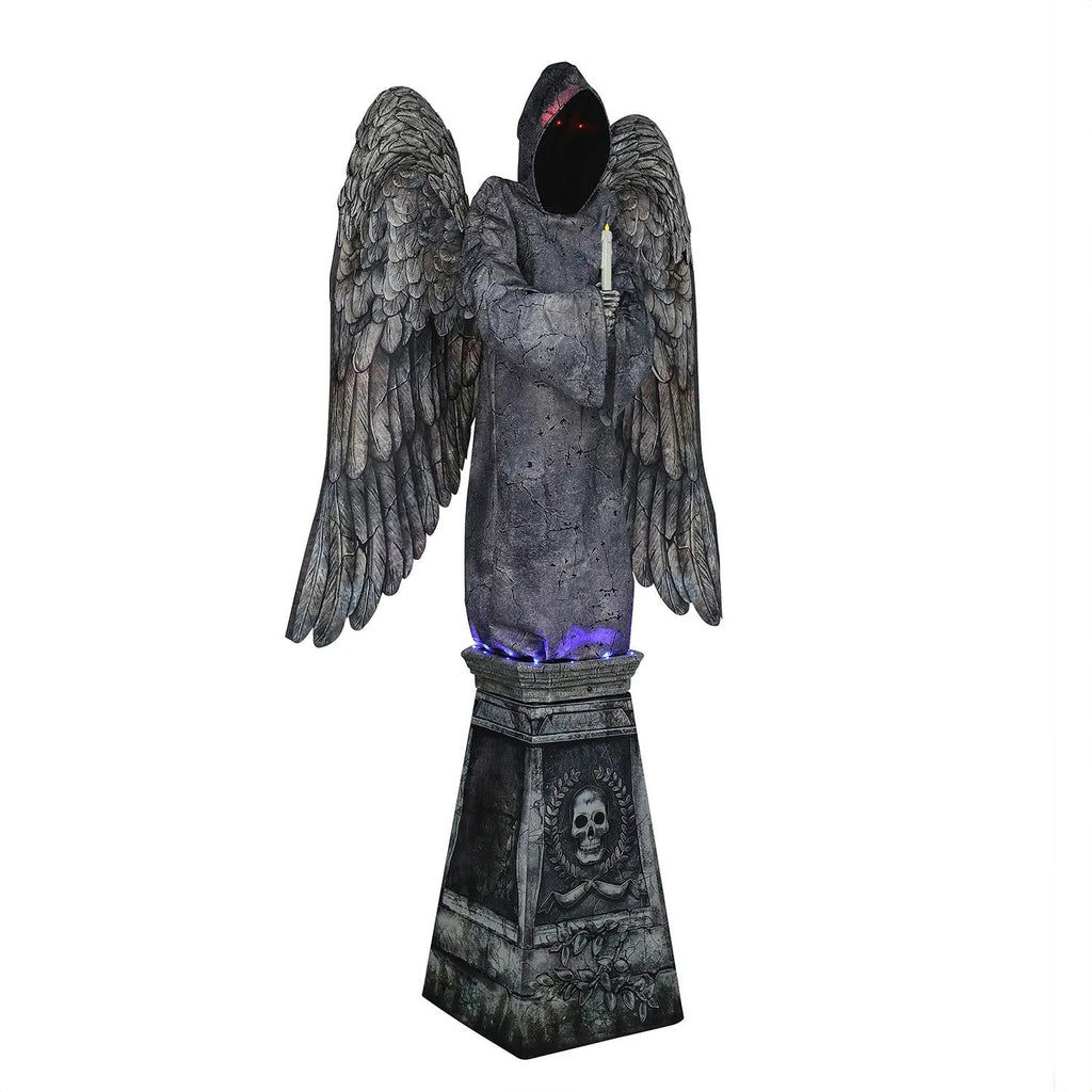 96" Cemetery Angel Animated Prop – Creepy Halloween Yard Decoration