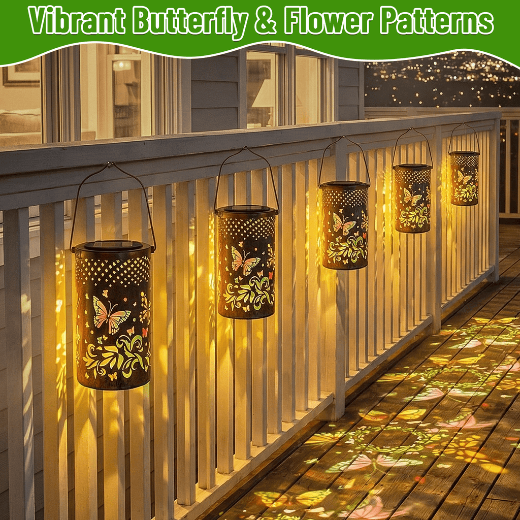 Colorful Solar Lanterns IP65 Outdoor Waterproof, Mother's Day Gifts for Women Mom Grandma - LED Colorful Sunflower Solar Lights Metal Hanging Lantern for Patio Yard Porch