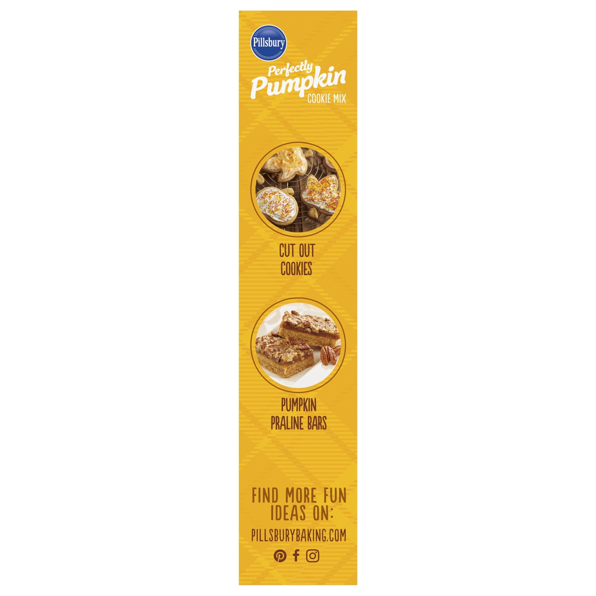 Pillsbury Perfectly Pumpkin Cookie Mix, 17.5 oz Box