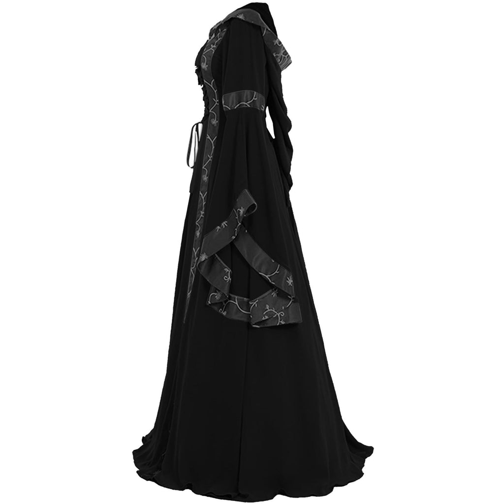 LYXSSBYX Womens Long Sleeve Dresses Clearance Renaissance Dress Medieval Costume Women Festival Costumes Midevil Gothic Gown