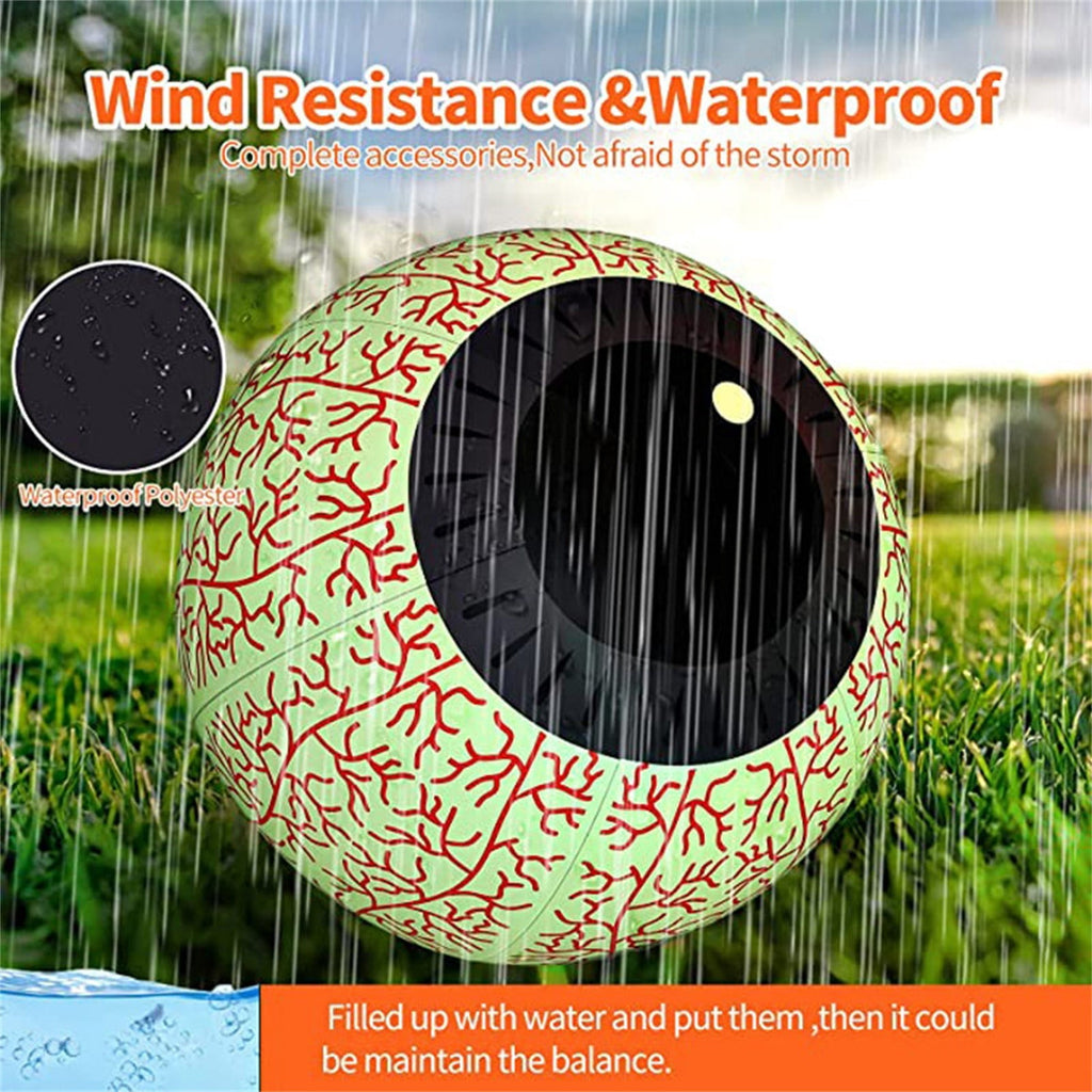 BGZLEU Halloween Inflatable Eyeball Lights Halloween PVC Inflatable Horror Ghost Garden Decoration