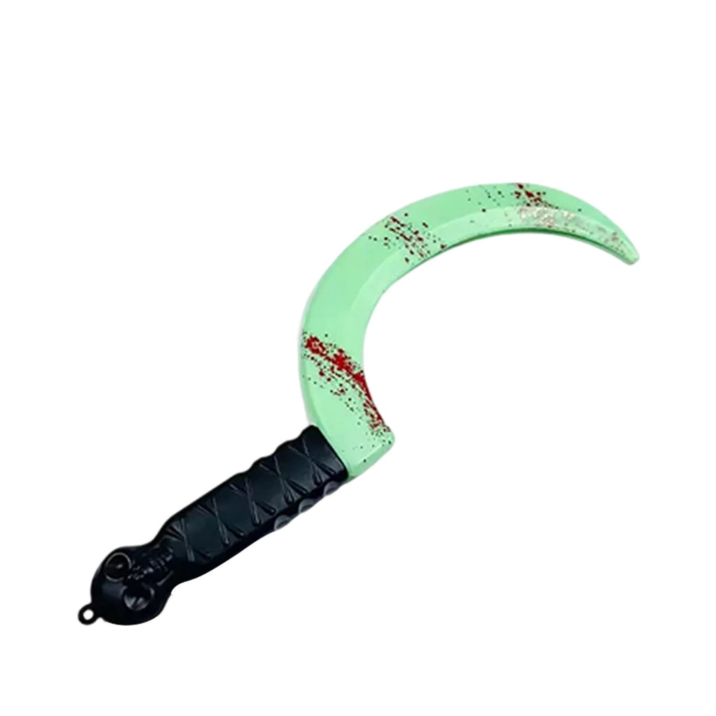 Glow in the Dark Plastic Bloody Cleaver Prop, Realistic Fake Horror Knife Costume Accessory for Halloween Party Haunted House Cosplay Decor