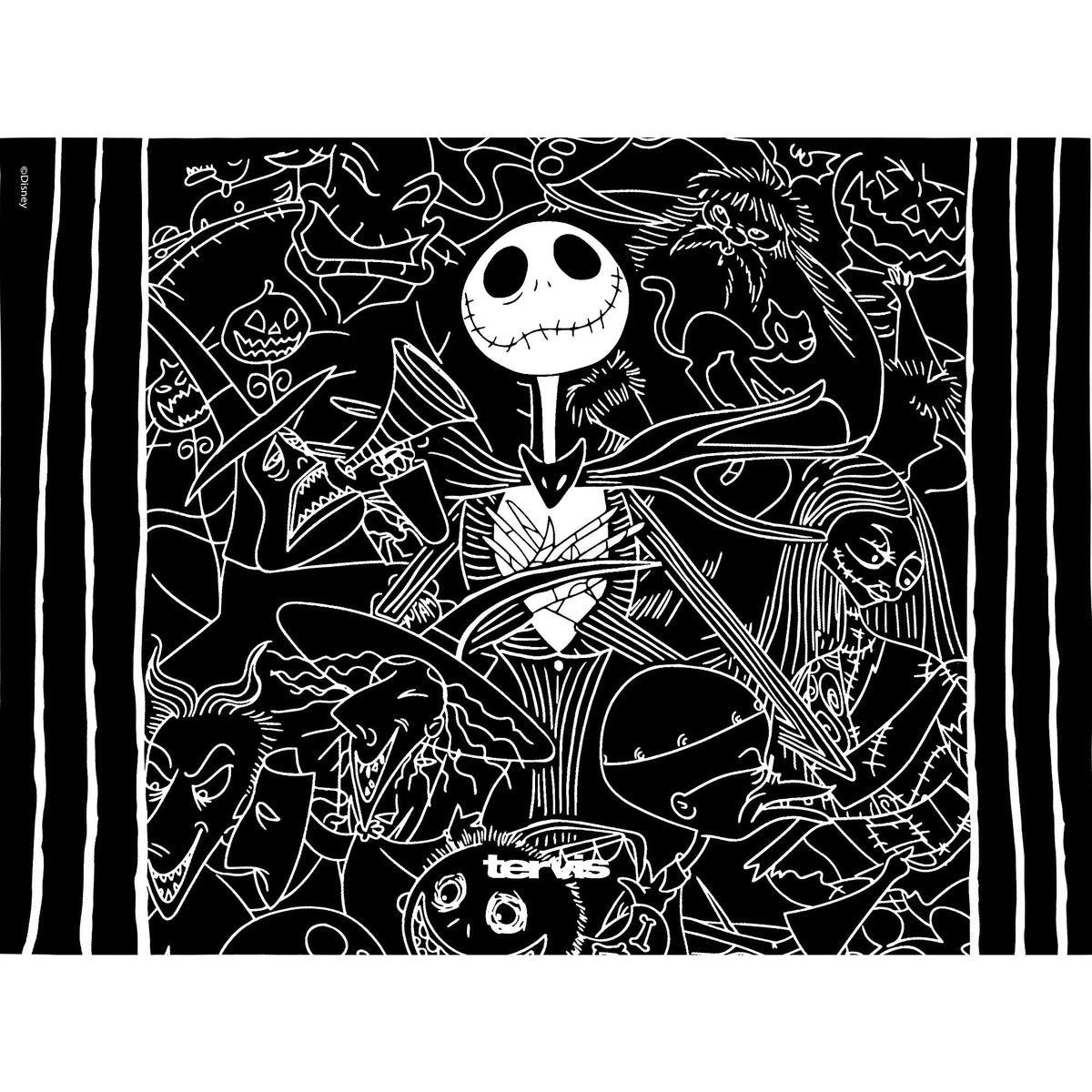 Tervis Disney - Nightmare Before Christmas Jack's Fright Made in USA Double Walled Insulated Tumbler Travel Cup Keeps Drinks Cold & Hot, 24OZ,