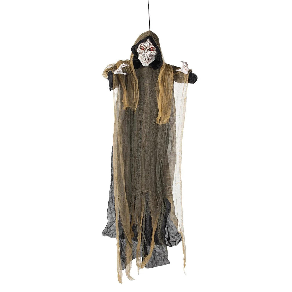 Morris Costumes35 1/4" x 6 Ft. Hanging Grim Reaper Animated Prop Halloween Decoration