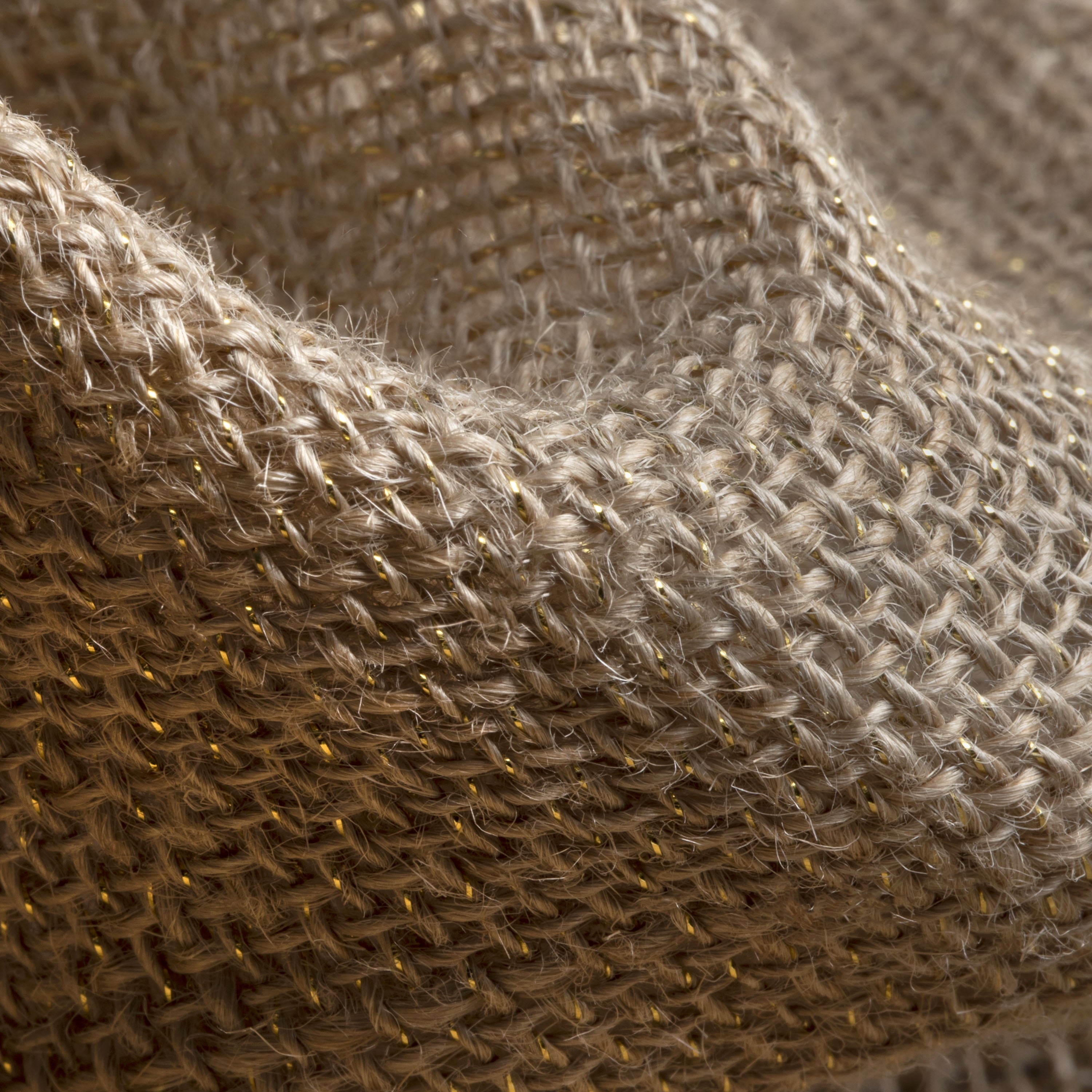 Allen Company Folded & Precut Jute Burlap Craft Fabric, 46"W x 2-Yards, Natural
