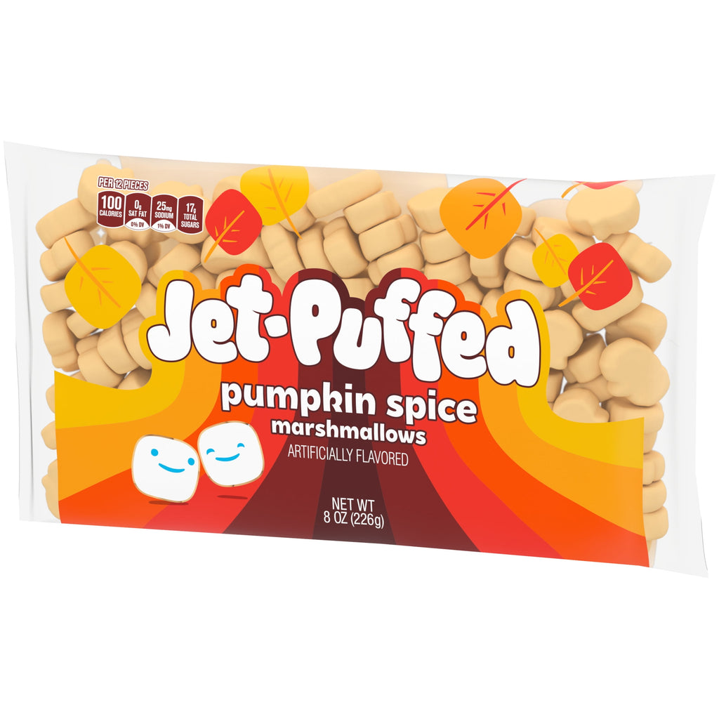 Jet-Puffed Pumpkin Spice Pumpkin-shaped Marshmallows, 8 oz. Bag