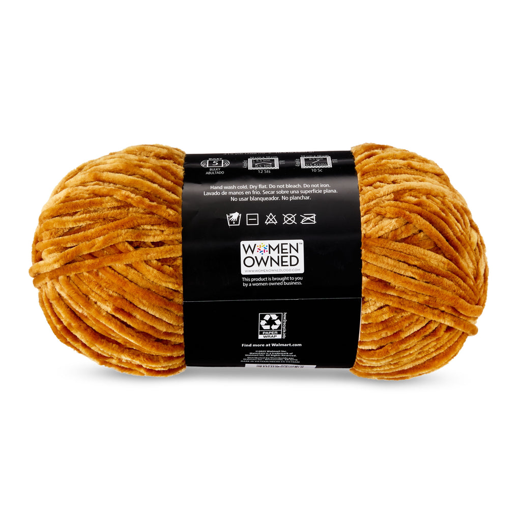 Mainstays Soft Velvety Yarn, 315 yd, Light Blue, 100% Polyester