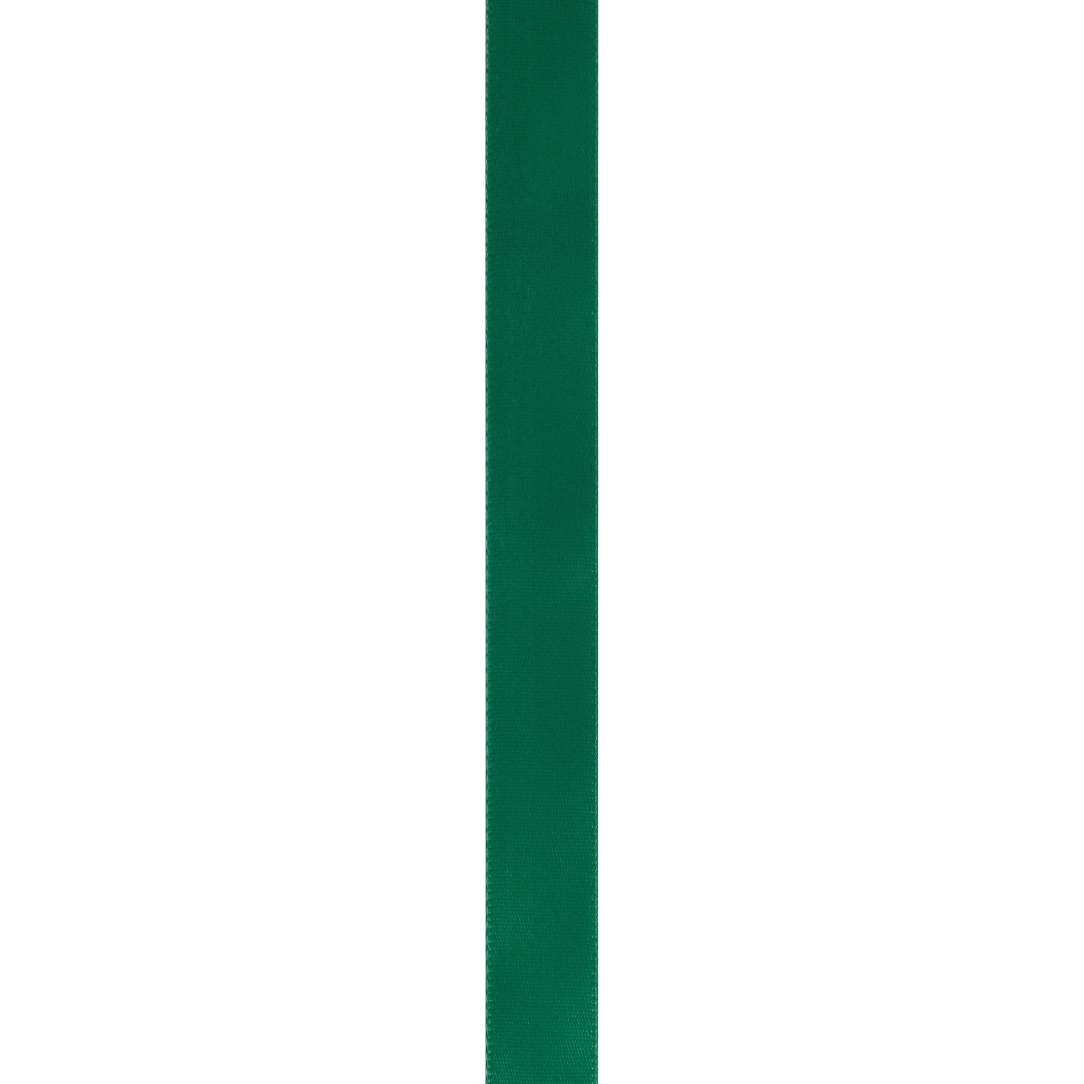 (3 pack) Offray Ribbon, Forest Green 5/8 inch Single Face Satin Polyester Ribbon, 18 feet