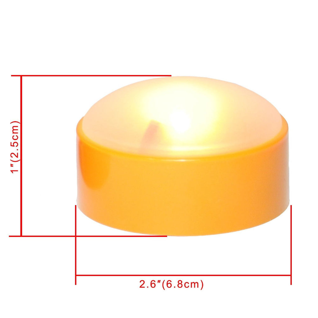 Candle Choice Set of 2 LED Pumpkin Lights with Remote and Timer, Jack-O-Lantern Light, Halloween Light, Flameless Candles for Pumpkins, Orange