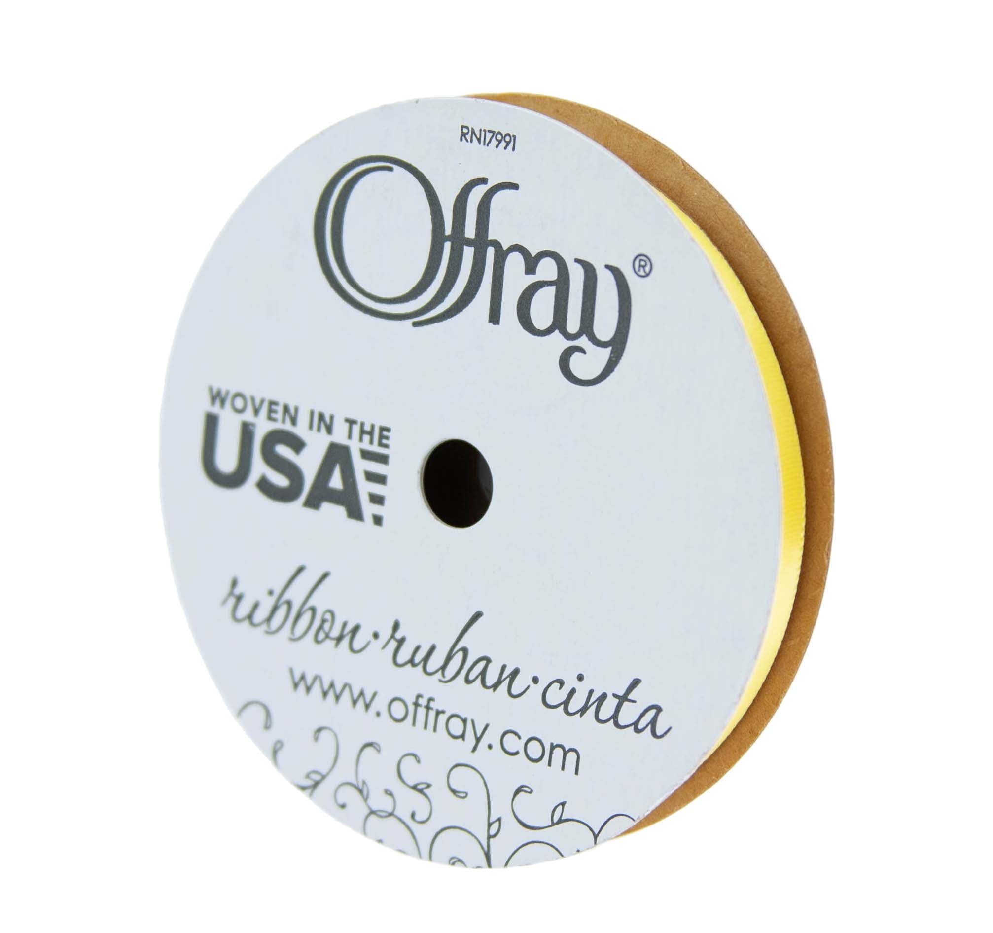 Offray Ribbon, Red Wine 3/8 inch Single Face Satin Polyester Ribbon, 18 feet