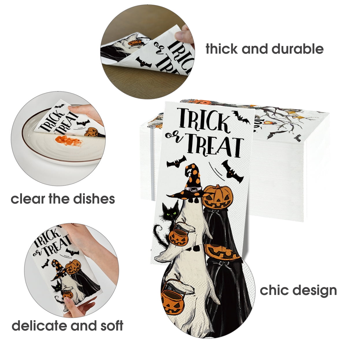 Sm:)e Ghoost Halloween Paper Napkins 100PCS