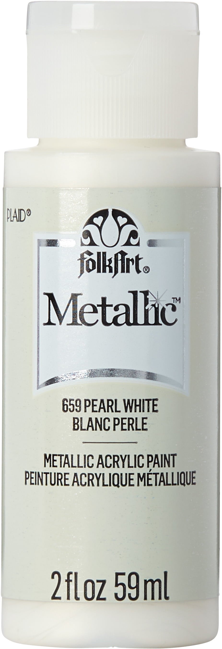 FolkArt Metallic Acrylic Craft Paint, Metallic Finish, Glam Gold, 2 fl oz