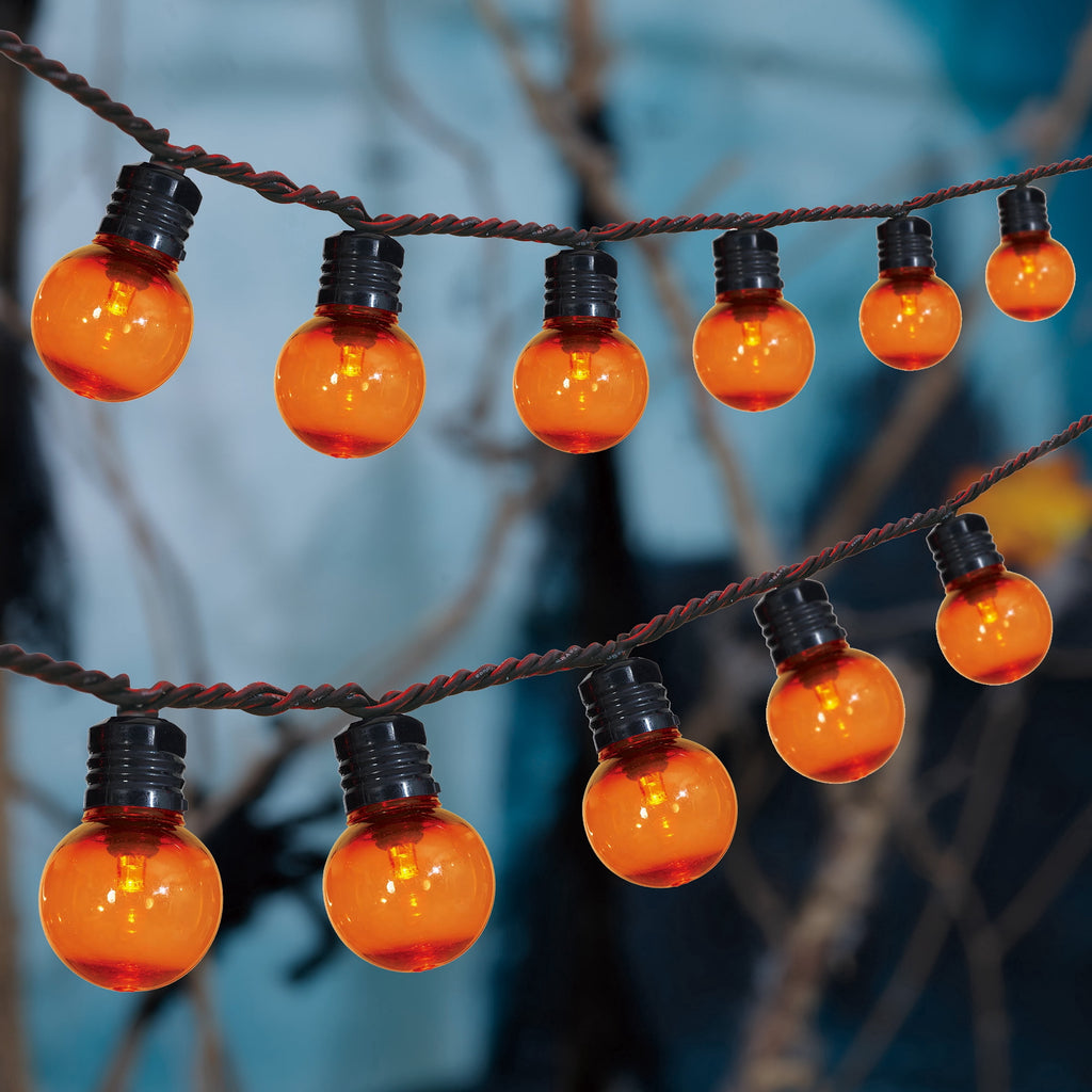 Indoor/Outdoor 70-Count LED G30 Globe String Lights, Multicolor, 21', Halloween by Way To Celebrate