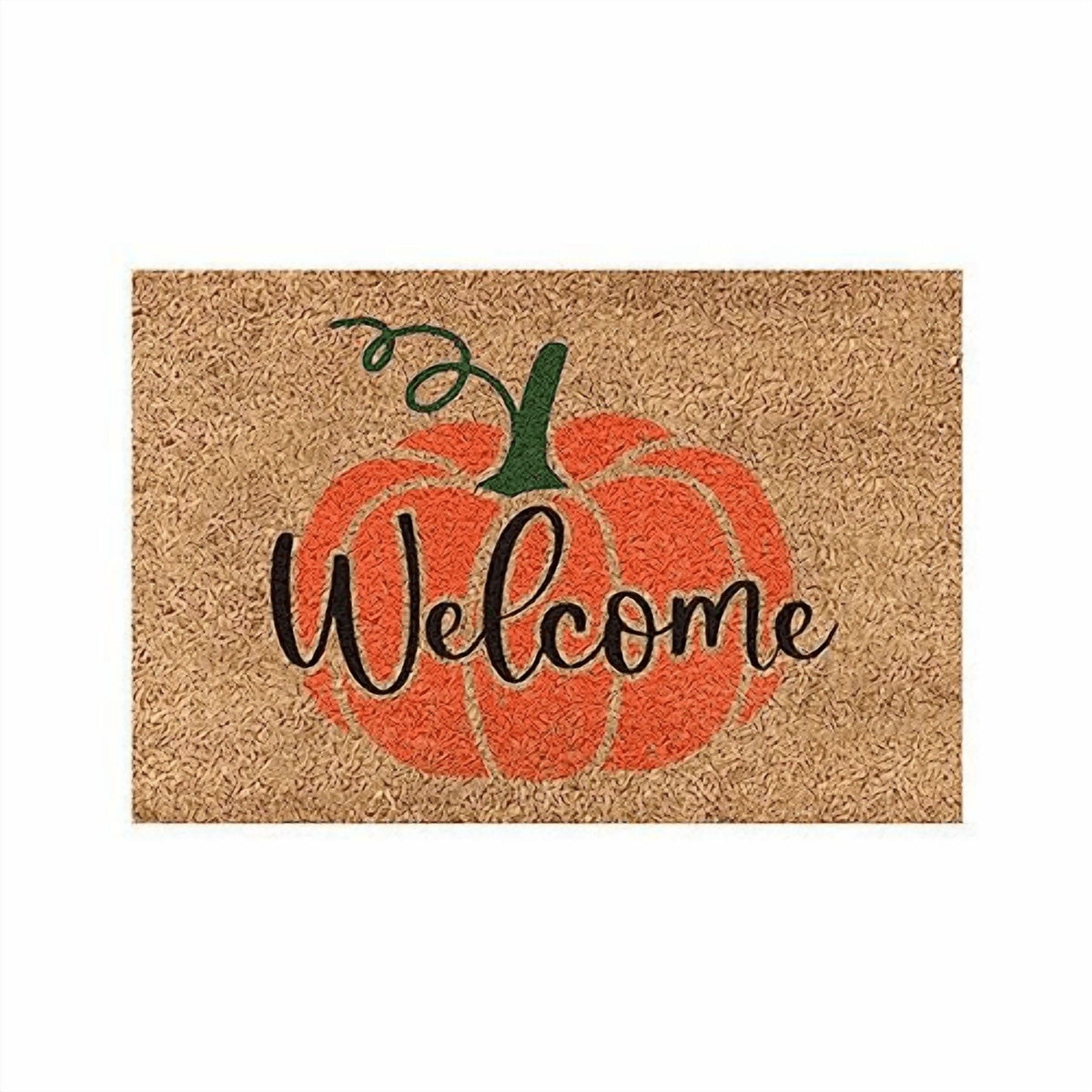 Jinswick Pumpkin Welcome Doormat Fall Indoor Outdoor Entrance Home Front Porch Rugs Halloween Housewarming Greetings Gift Decoration Supplies 20 x 32 Inches
