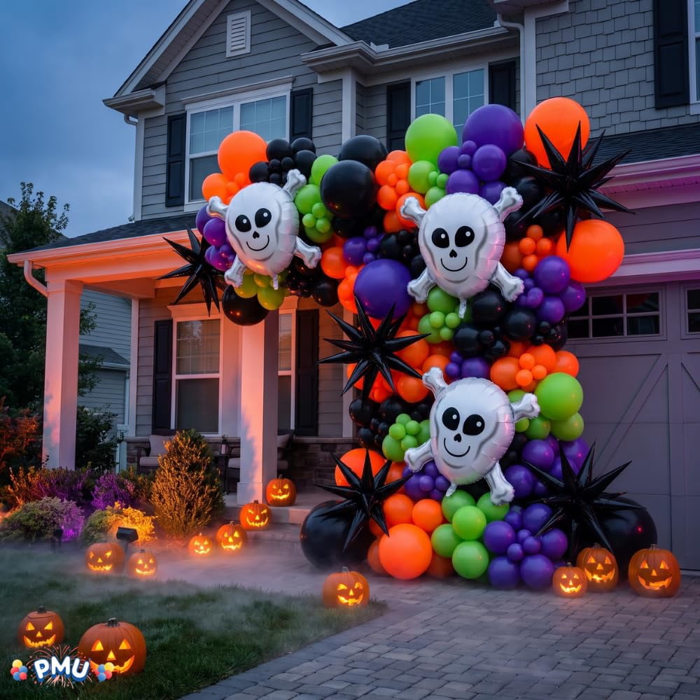 PMU Halloween Flying Ghost 24 Inch Mylar-Foil Balloon (10/pkg) Pkg/1