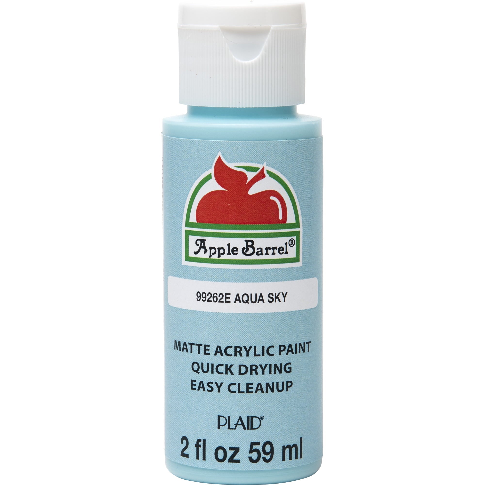 Apple Barrel Acrylic Craft Paint, Matte Finish, White, 2 fl oz