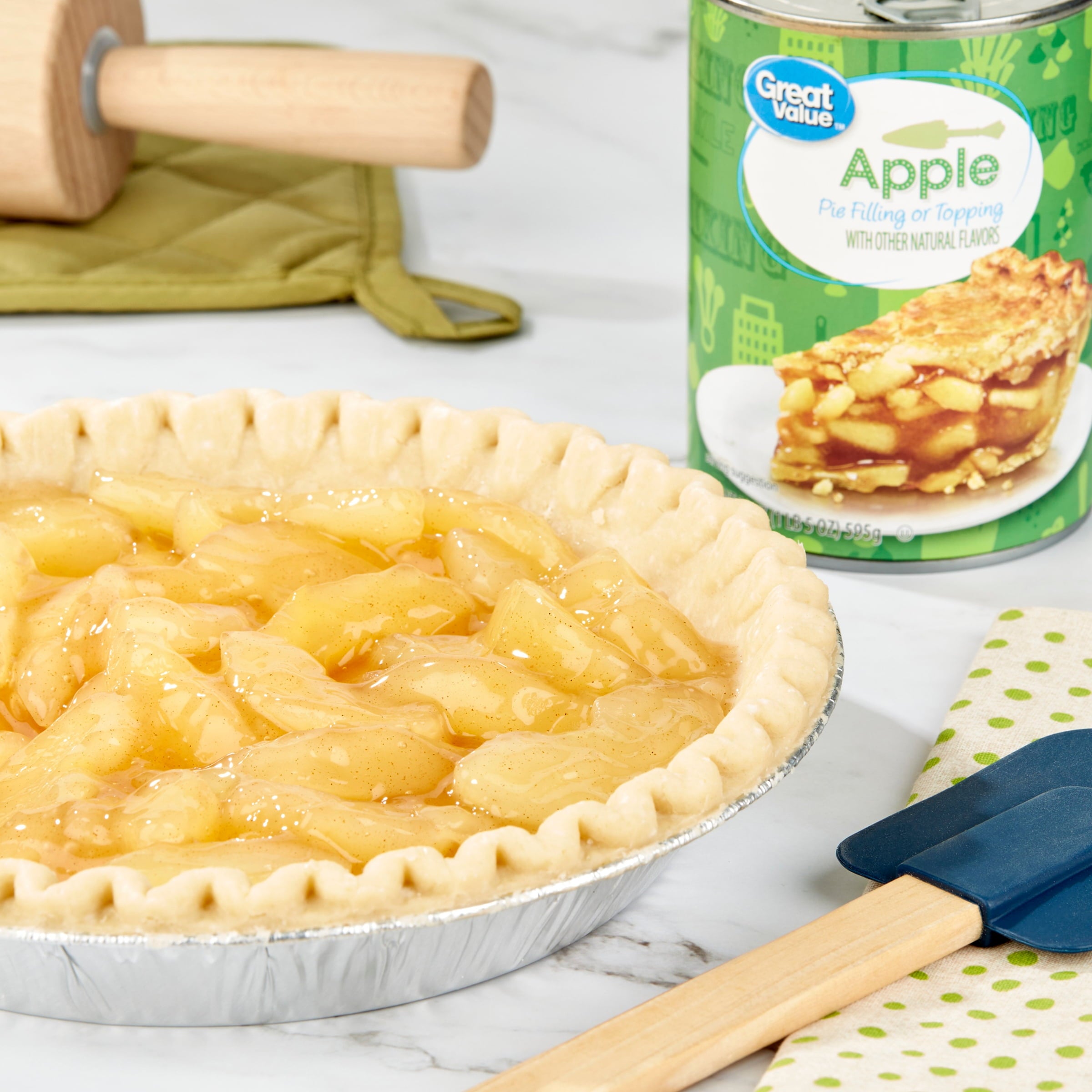 Great Value Apple Pie Filling or Topping, 21 oz