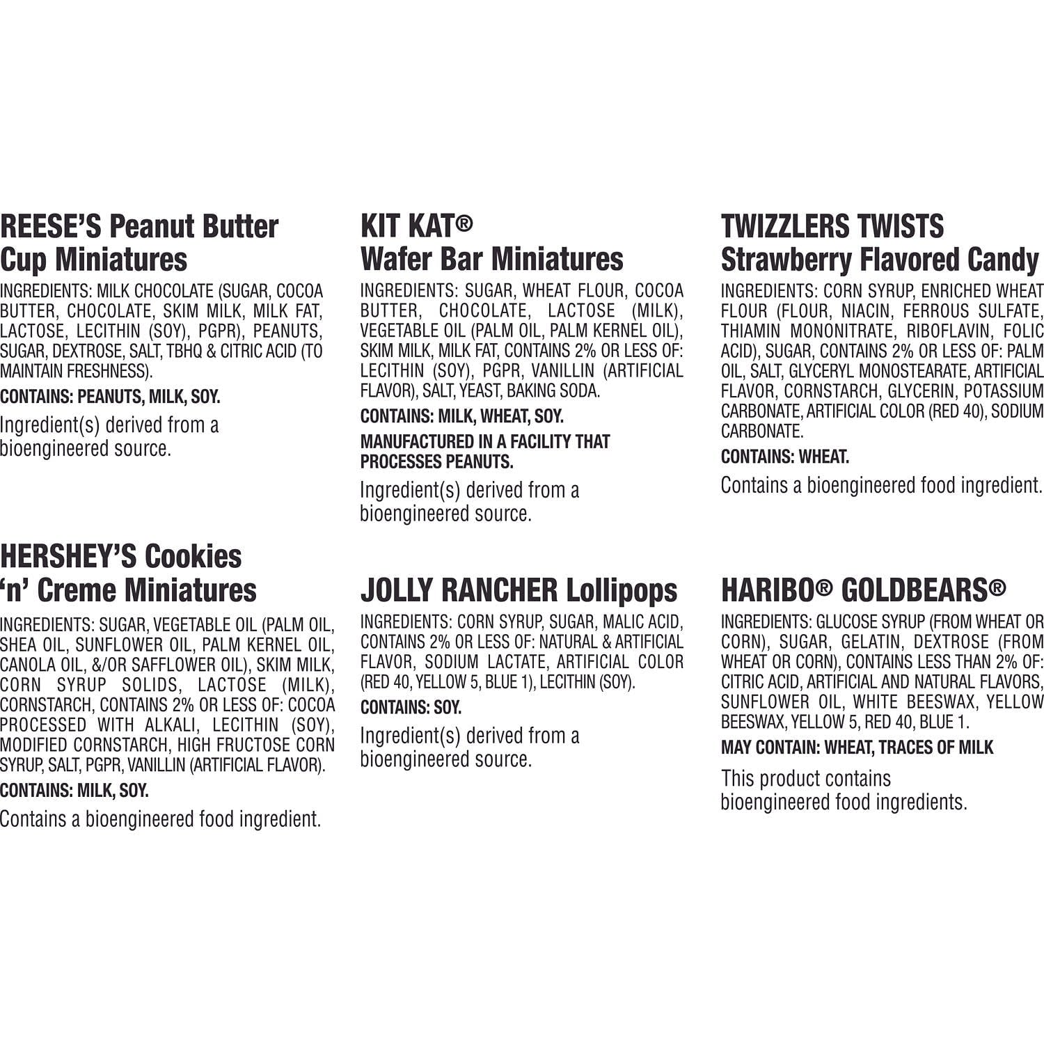Hershey Assorted, Halloween Candy Bulk Bag, 34.8 oz (110 Pieces)