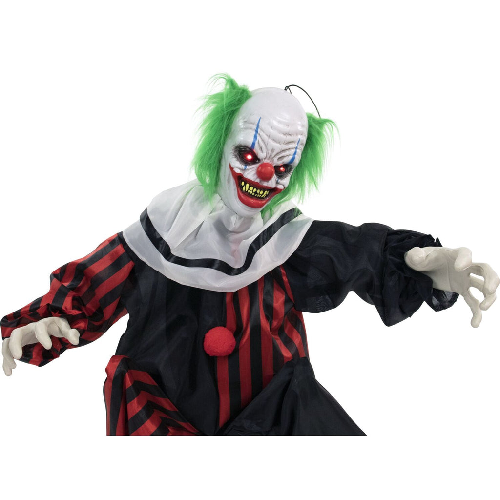Haunted Hill Farm 1.8 ft Groundbreaker Clown-Vile, Halloween Decoration, Multi-Color, HHFJCLOWN-2LSA