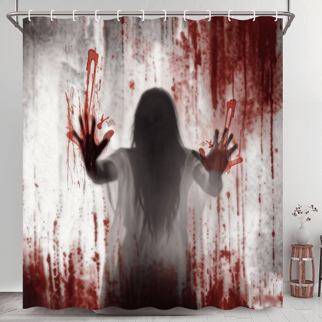 Ikfashoni Fall Shower Curtain with Hooks, Fall Decor for Home, Buffalo Plaid Pumpkin Waterproof Bathroom Curtains, 72"X72"