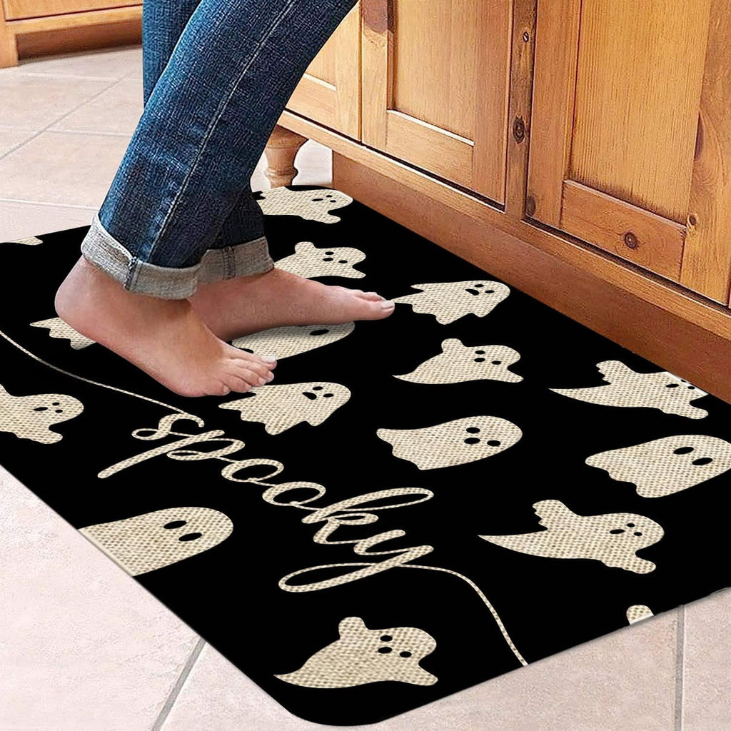 Halloween Door Mat 30 X 17 Inch Halloween Skull Doormat Indoor Outdoor Entrance Floor Mat Non Slip Halloween Decor Rubber Welcome Mats