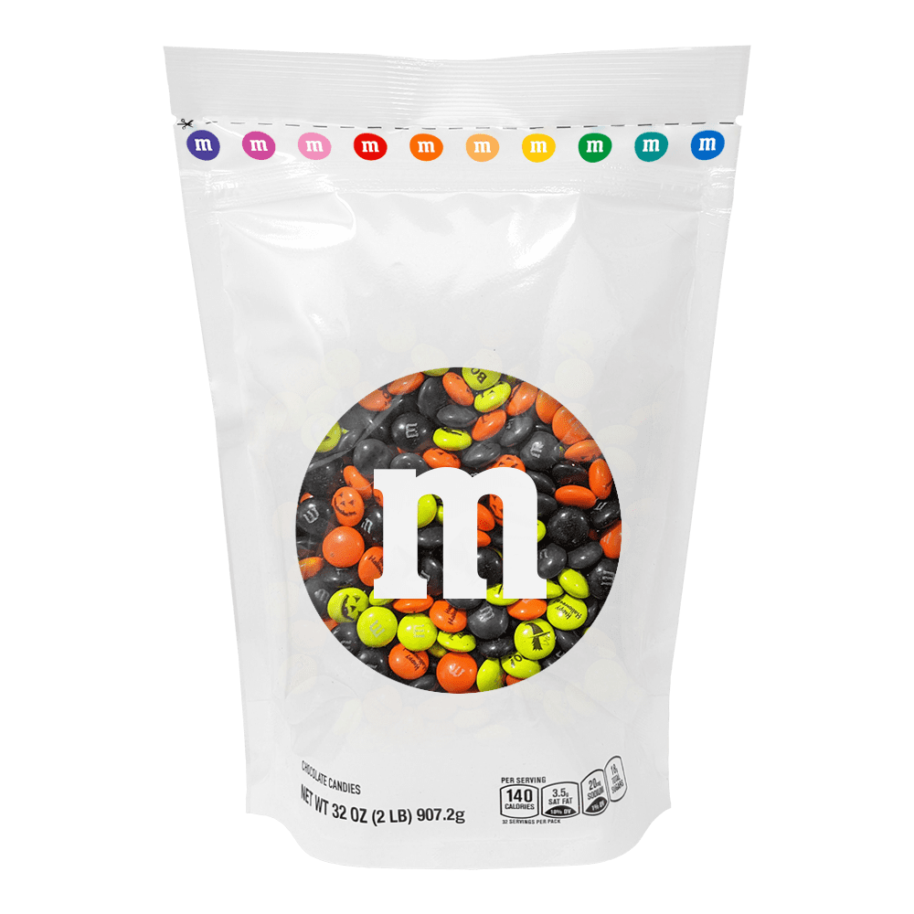 M&M'S Halloween Milk Chocolate Candy, 2lb Resealable Bulk Bag