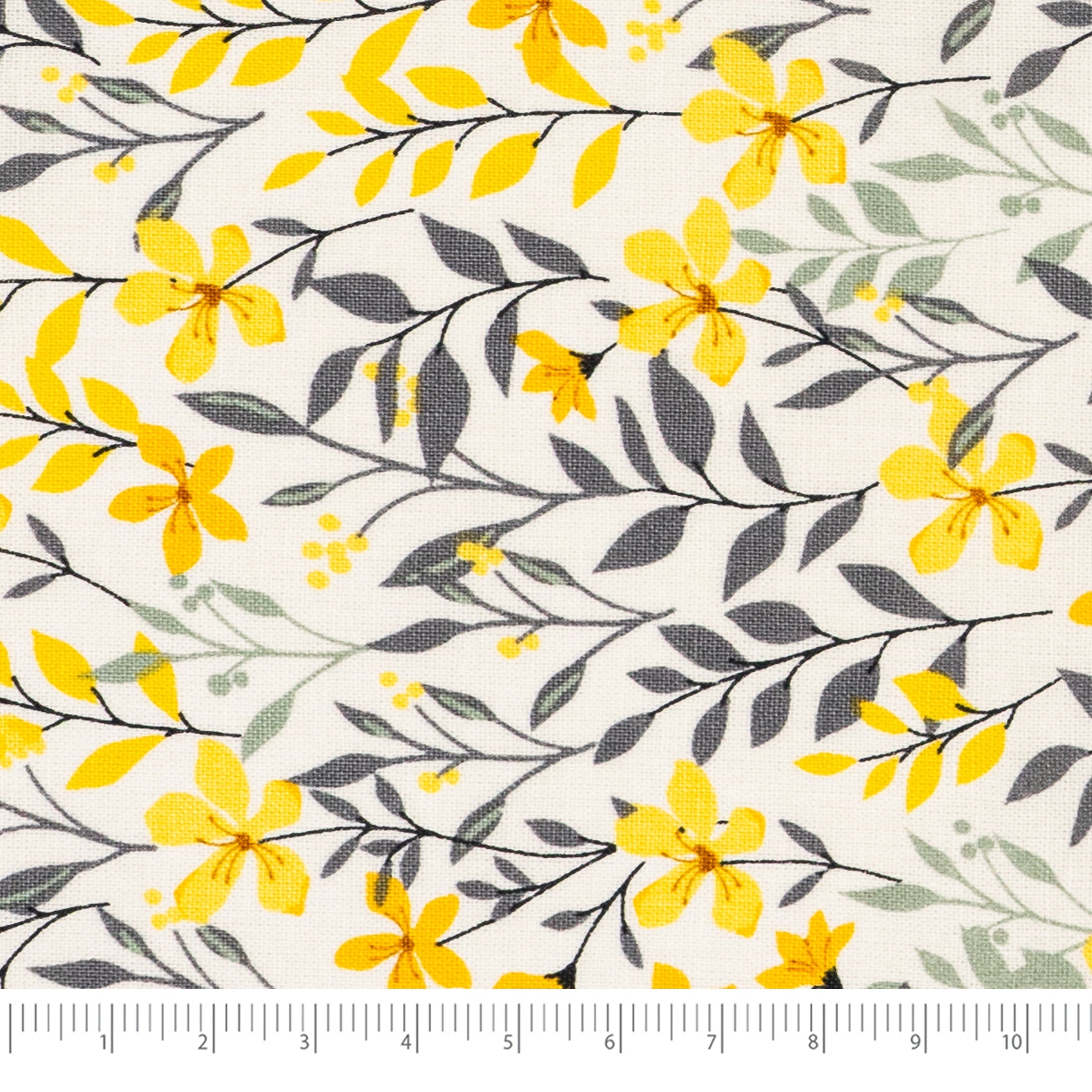 Waverly Inspirations 1 Yard Cut 100% Cotton Prints Fabric, Swaying Leaves, 44" Wide for Quilting & Sewing