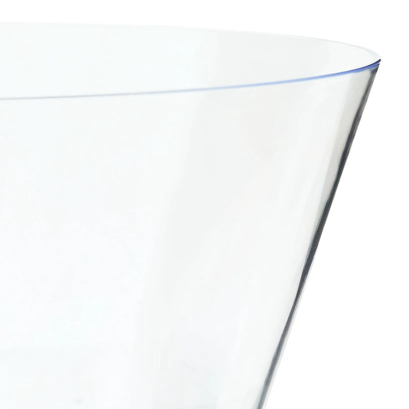 10 IN Clear Tapered Plastic Bowl, by Way To Celebrate