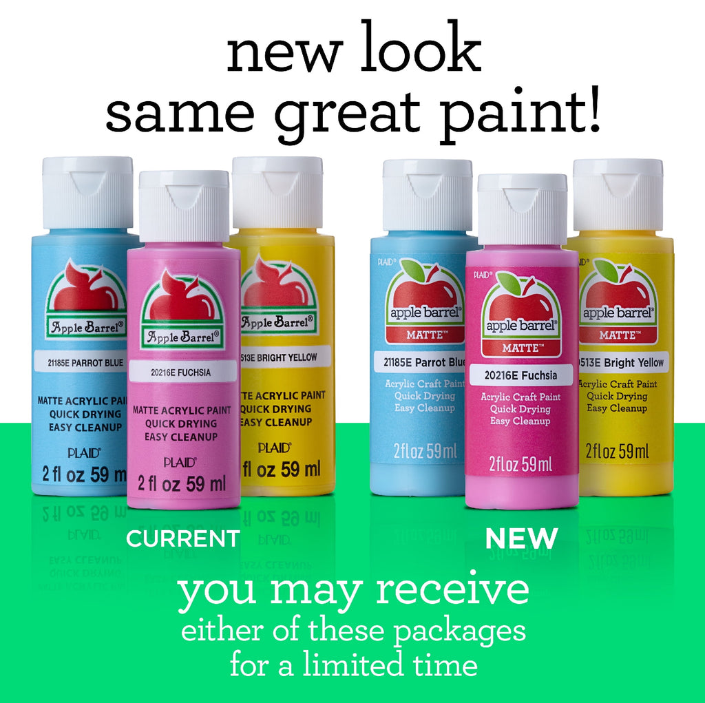 Apple Barrel Acrylic Craft Paint, Matte Finish, White, 2 fl oz