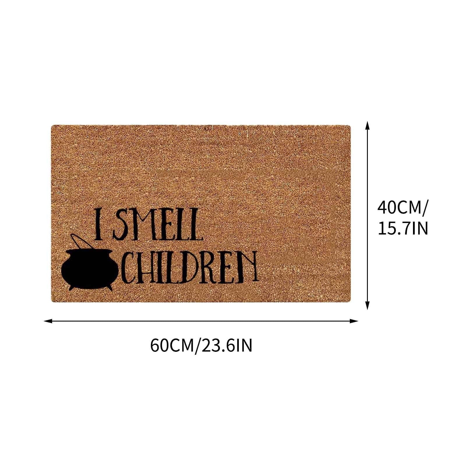 Halloween Doormat 2025 - Non-Slip Scary Printed Rug for Front Door, Bathroom & Kitchen, Machine Washable Indoor/Outdoor Mat (18x30 Inch)