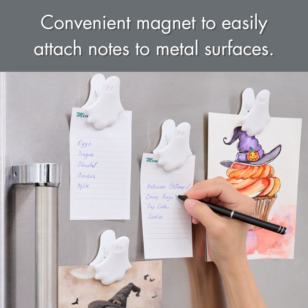 Way To Celebrate 4-Piece Bag Clips, Ghost, White