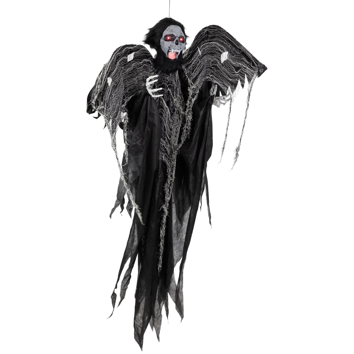 Northlight Animated Hanging Zombie Vampire with Lights and Sound Halloween Decoration - 5'