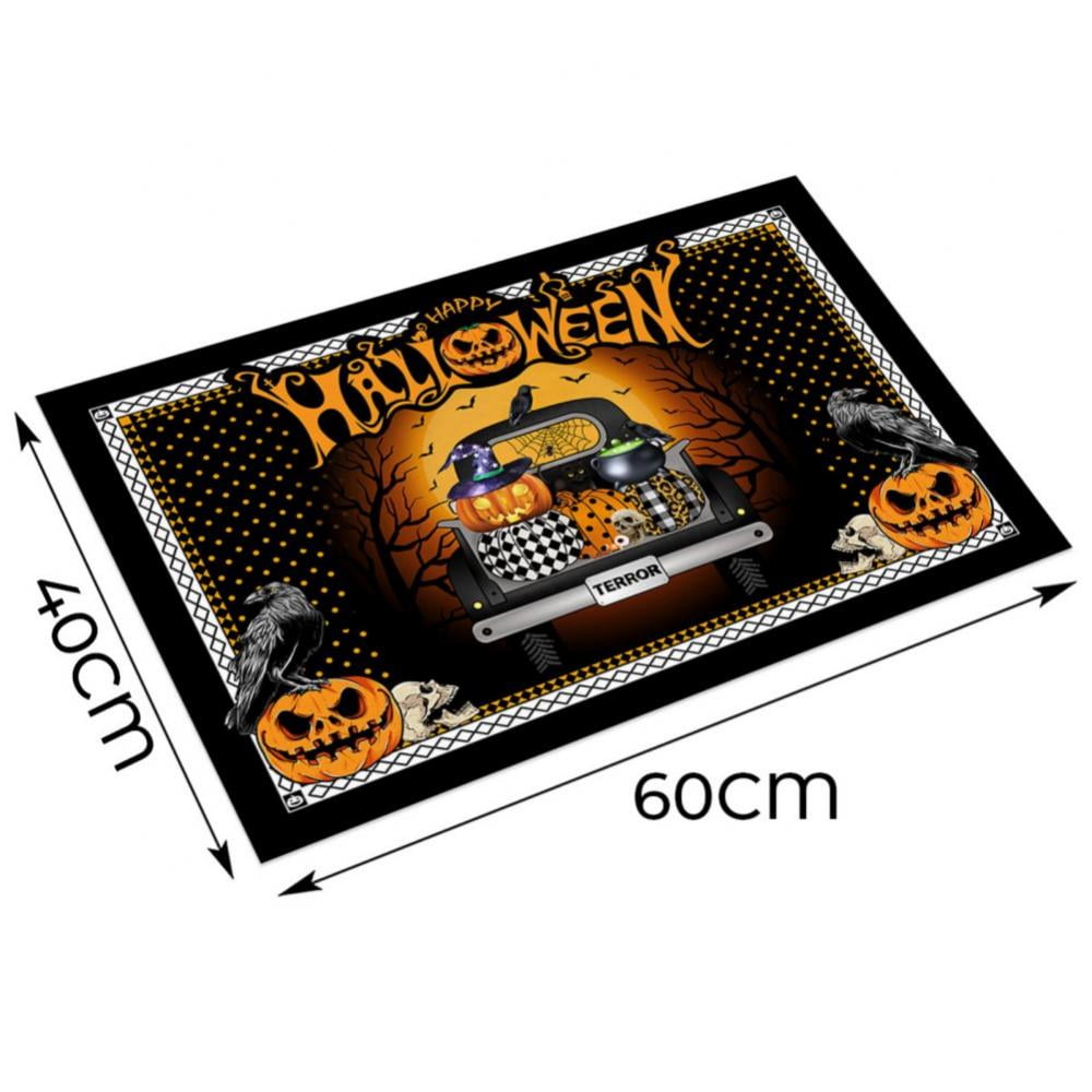 Halloween Door Mat Outdoor Trick or Treat Doormat Non Slip Funny Rug Pumpkin Holiday Decorative Entrance Mat for Halloween Indoor Outdoor Decoration, 15.7x23.6"