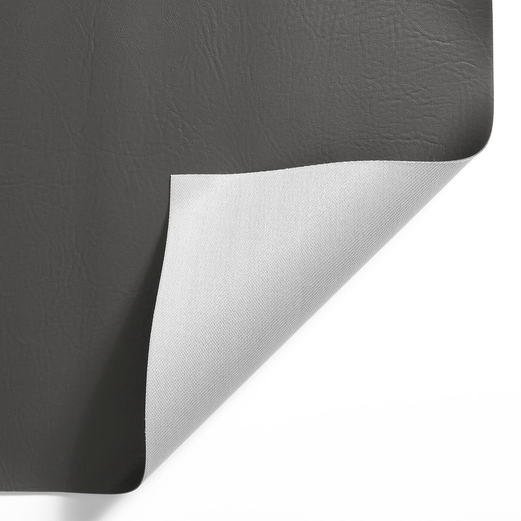 Ottertex 54" Vinyl 100% Polyester Faux Leather Craft Fabric By the Yard, Black