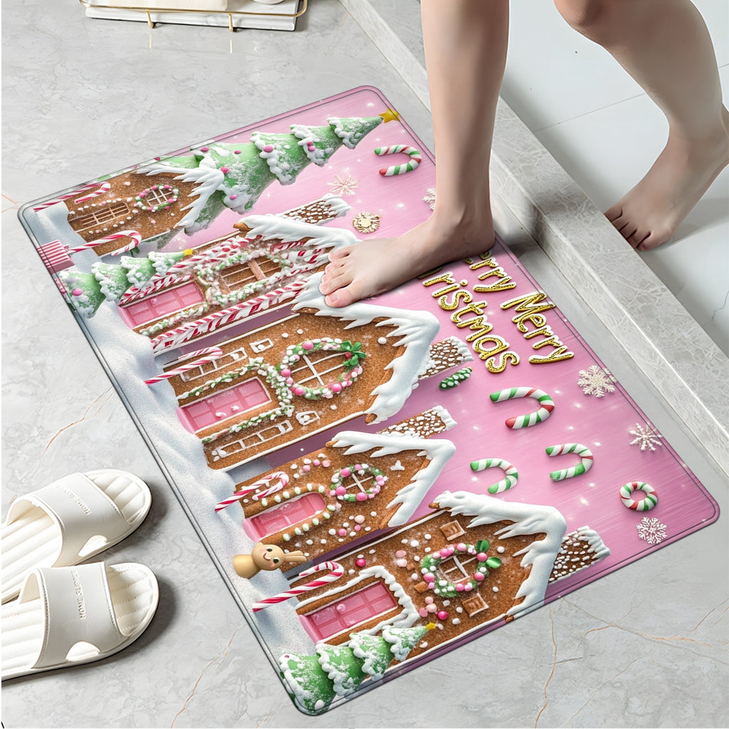 YIMEIS Halloween decoration Kitchen rugs Washable flannel Printed Area Rug and Mats DoorMats, bath mat,Autumn and Winter Festival Decoration-Halloween Undead 15.7'' x 23.6''