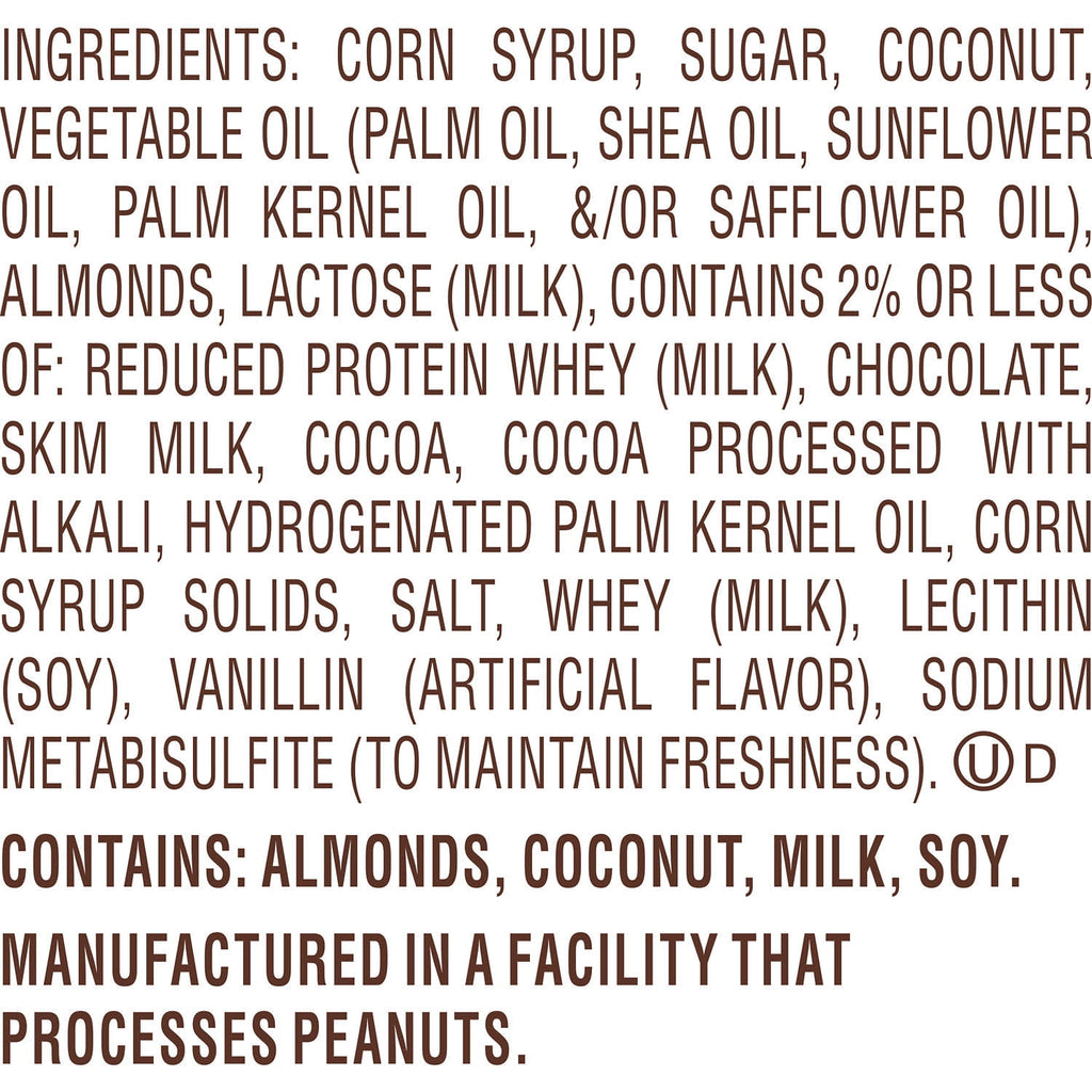 Almond Joy Coconut and Almond Chocolate Snack Size Halloween Candy, Bag 11.3 oz