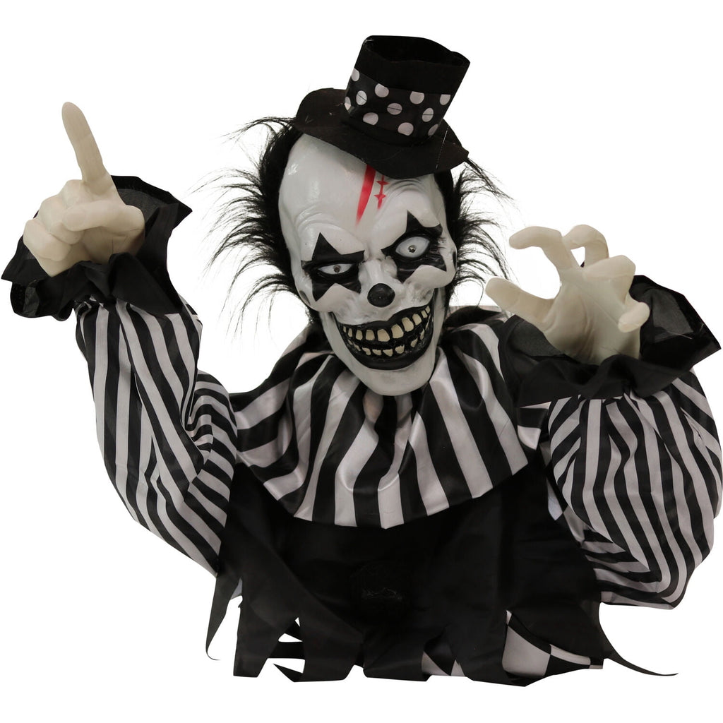 Haunted Hill Farm 1.8 ft Groundbreaker Clown-Vile, Halloween Decoration, Multi-Color, HHFJCLOWN-2LSA
