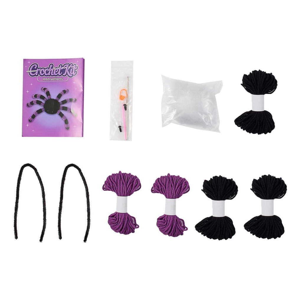 Spider Crochet Kit, Purple and Black, Halloween by Way To Celebrate