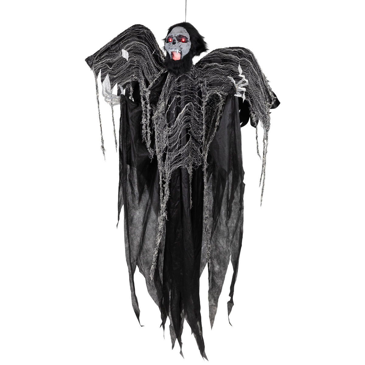 Northlight Animated Hanging Zombie Vampire with Lights and Sound Halloween Decoration - 5'