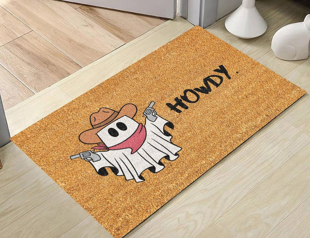 MYFLOCY Halloween Front Doormat 31x19 inch Indoor Outdoor Non Slip Floor Decoration ( Pumpkin Spooky )