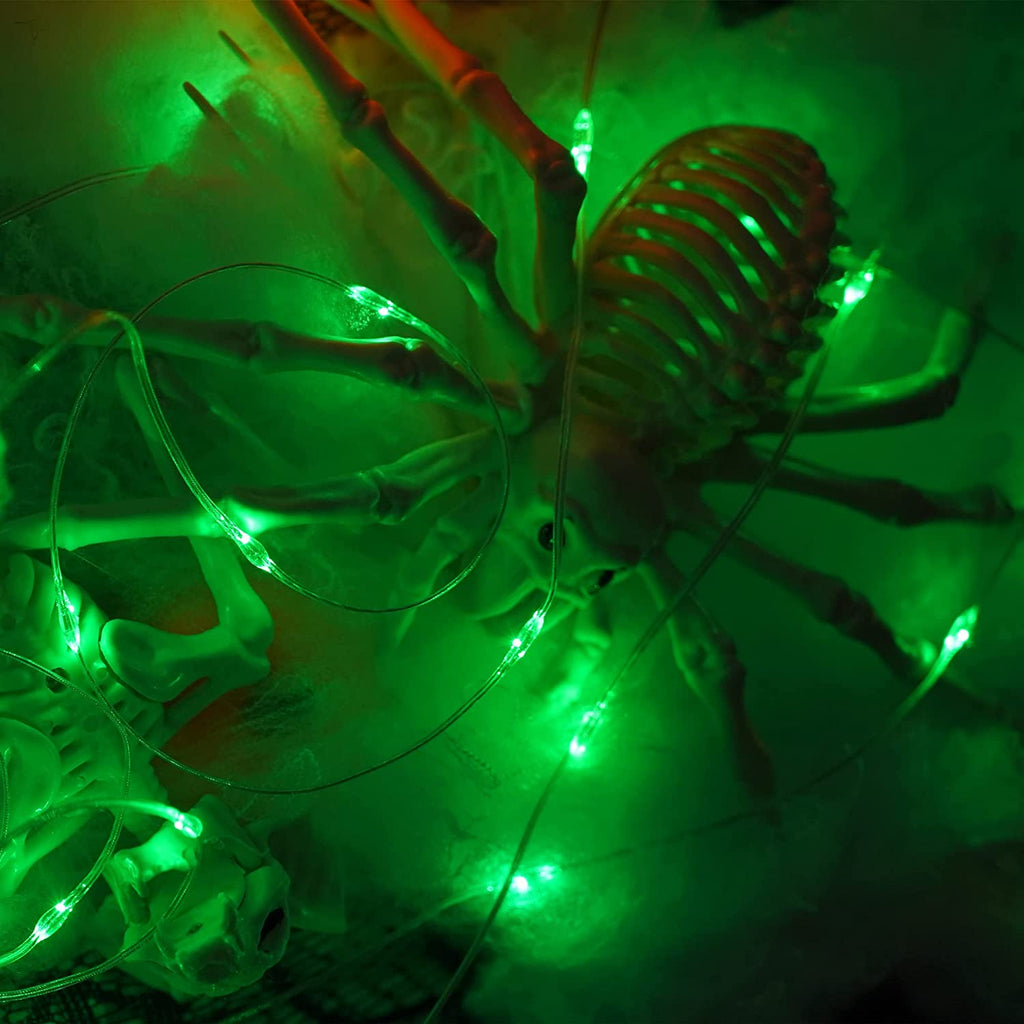 Purple Solar Fairy Lights Outdoor Waterproof, 4 Packs Each 33ft 100 LED Solar String Lights, 8 Modes Silver Wire Solar Twinkle Lights for Halloween Christmas Patio Garden