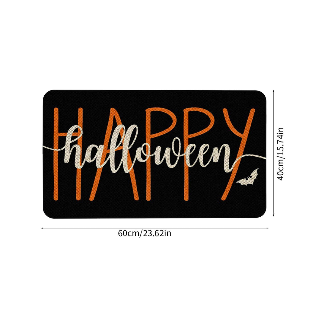 YIMWNYI Halloween-Themed Door Mat, Spooky Entryway Rug, Non-Slip Wiper, Decorative Pumpkin Mat, Perfect for Trick-or-Treaters, Versatile Indoor Outdoor Decor